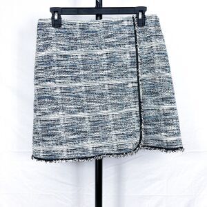 Women’s Faux Wrap Skirt By Maxstudio Tweed Size Medium Med $98 Retail